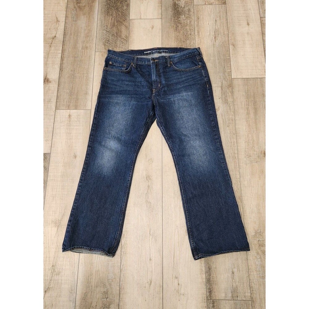 Old Navy Mens Boot Cut Semi-Evase Blue Jeans Size 40X32 Pre-owned Excellent